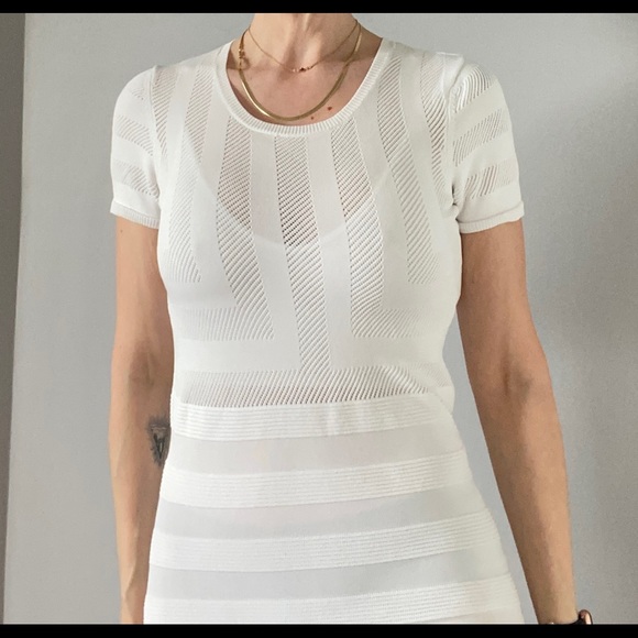 French Connection | white bandage dress | cap sleeves - Picture 2 of 16